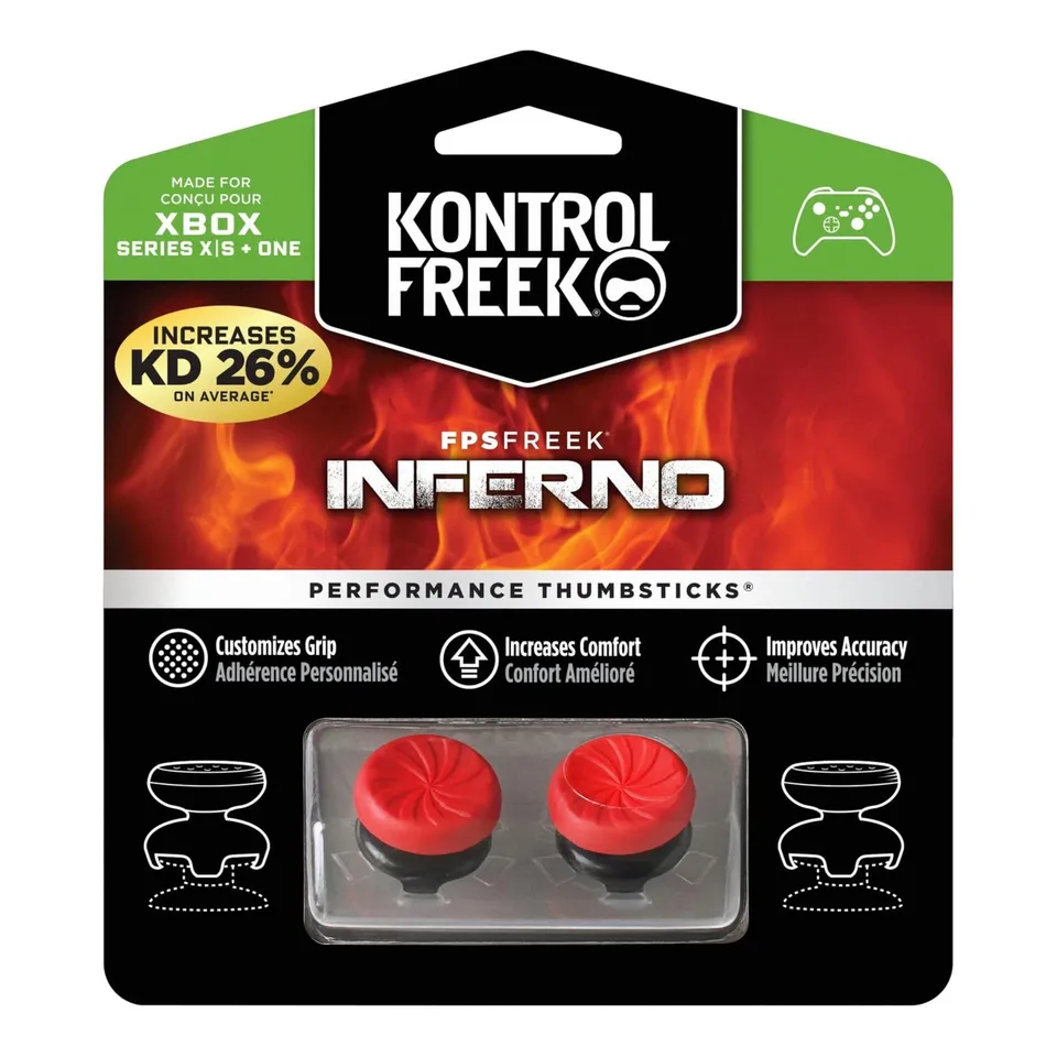 kontrolfreek-fps-freek-inferno-rehausseurs-joystick-xbox-rouge-x2 image 1