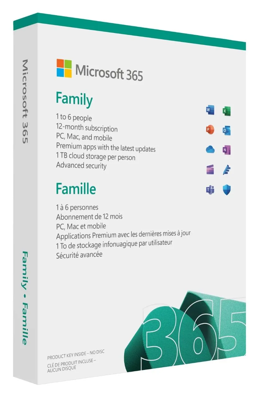 microsoft-365-famille-box-jusqu-6-utilisateurs-1-an-pc-mac-tablette-smartphone image 1