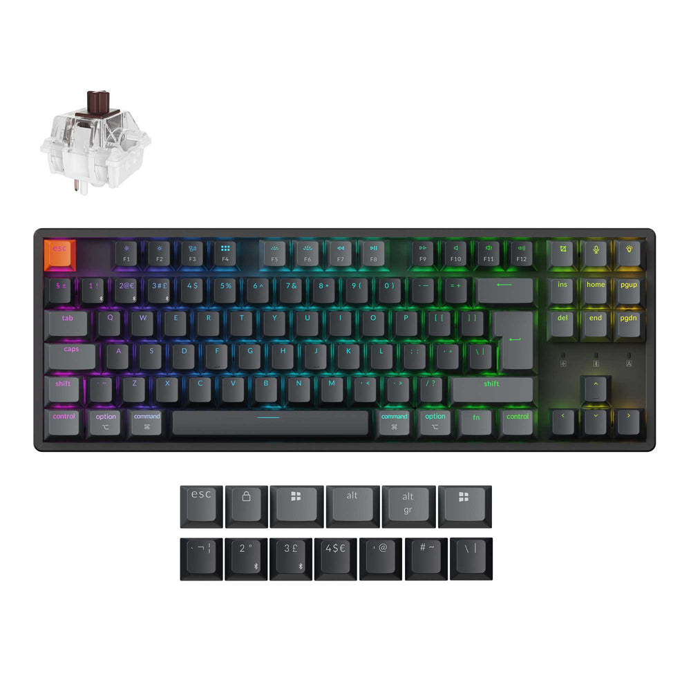keychron-k8-clavier-m-canique-sans-fil-qmk-80-tkl-iso-version-2 image 5