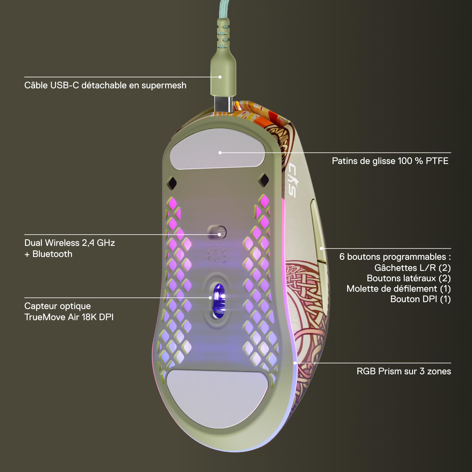 steelseries-souris-gaming-sans-fil-cs2-dragon-lore-edition-18k-dpi-200h image 3