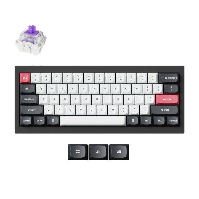 keychron-q4-he-clavier-custom-sans-fil-qmk-effet-hall-60-us-ansi image 1