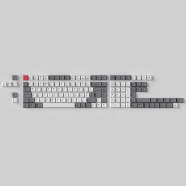 keychron-set-de-keycaps-retro-pbt-teints-masse-profil-cherry-iso-nordique-full-s image 1