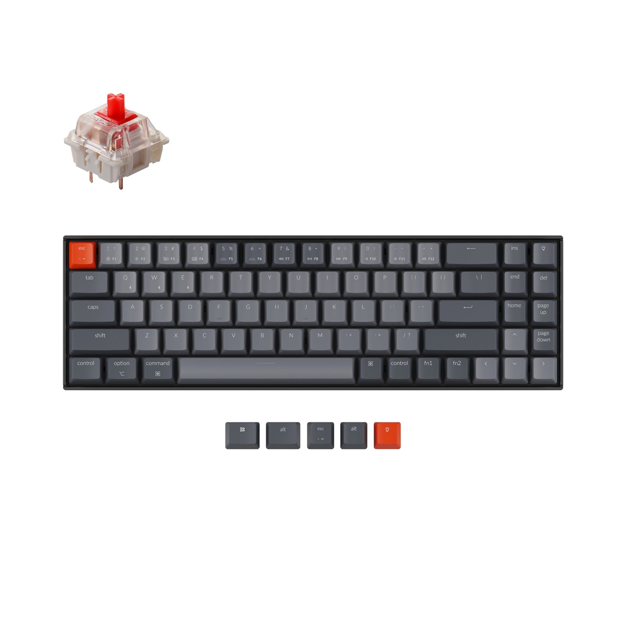 keychron-k14-clavier-m-canique-sans-fil-70-ansi-us-hot-swap image 1