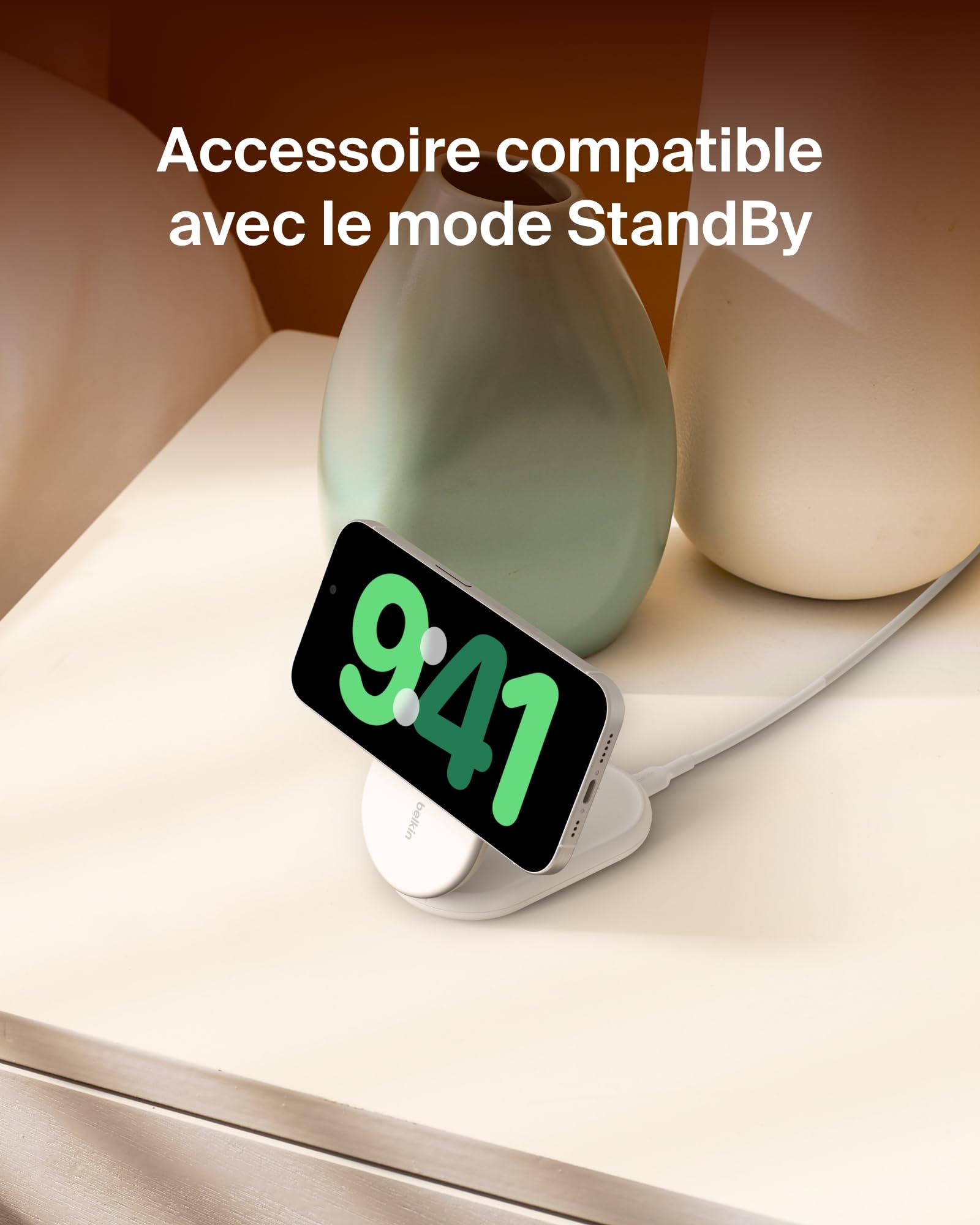 belkin-boostcharge-socle-pliable-qi2-15w-magsafe-blanc image 5