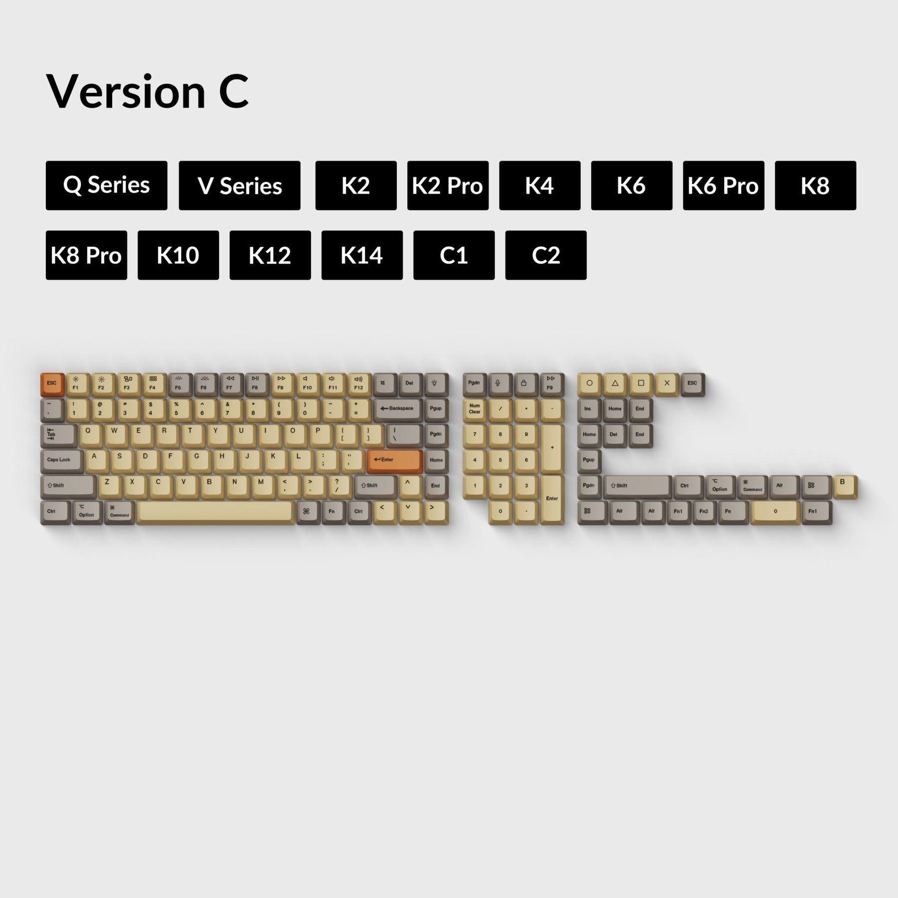 keychron-set-de-keycaps-pbt-dye-sub-oem-gris-bl image 6