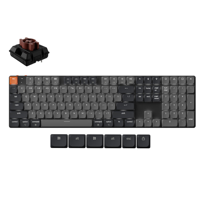 keychron-k5-version-2-qmk-clavier-m-canique-sans-fil-ultra-fin-100-us-ansi image 2