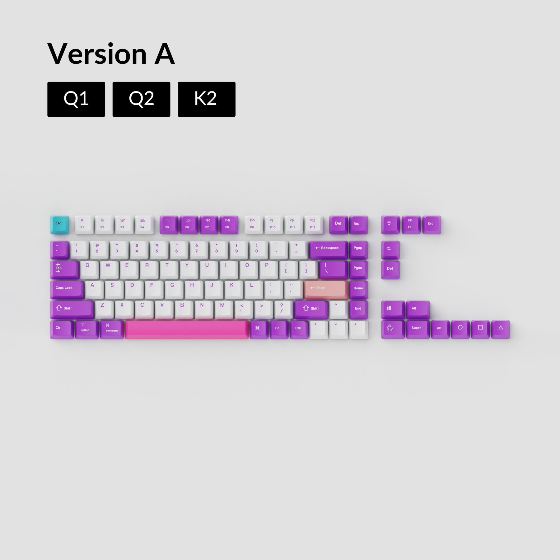 keychron-oem-dye-sub-pbt-set-de-keycaps-unicorn image 3