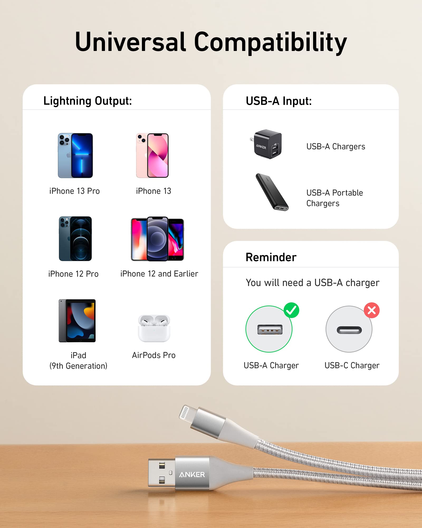 anker-551-c-ble-usb-a-vers-lightning-3-m-certifi-mfi-nylon-tress-argent image 5