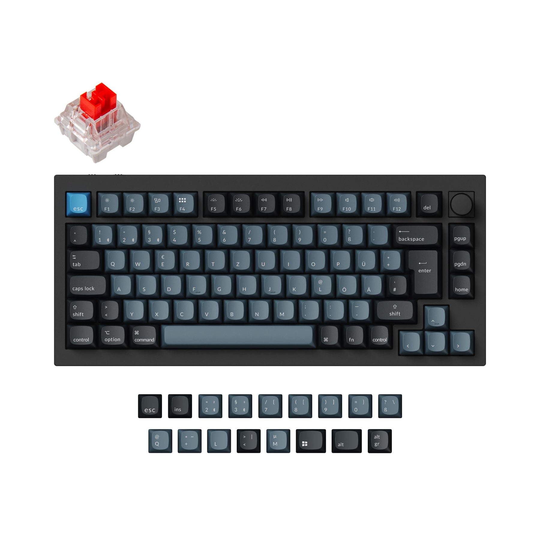 keychron-q1-pro-qmk-via-clavier-m-canique-custom-sans-fil-iso-layout-fr-de-uk-no image 6