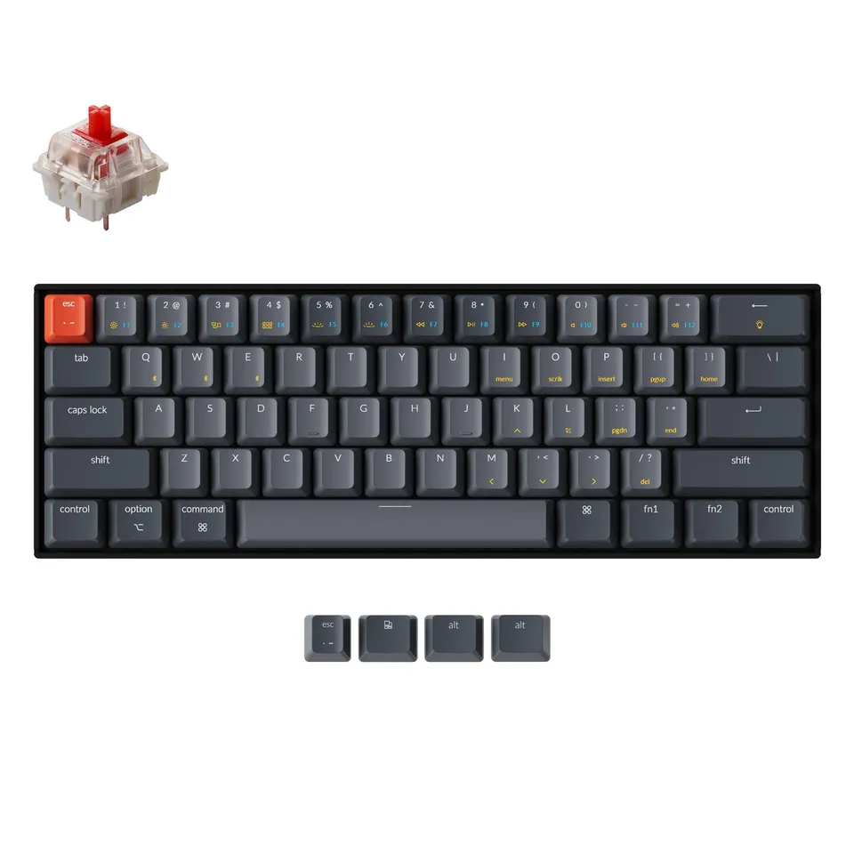 keychron-k12-clavier-m-canique-sans-fil-compact-60-us-ansi image 1