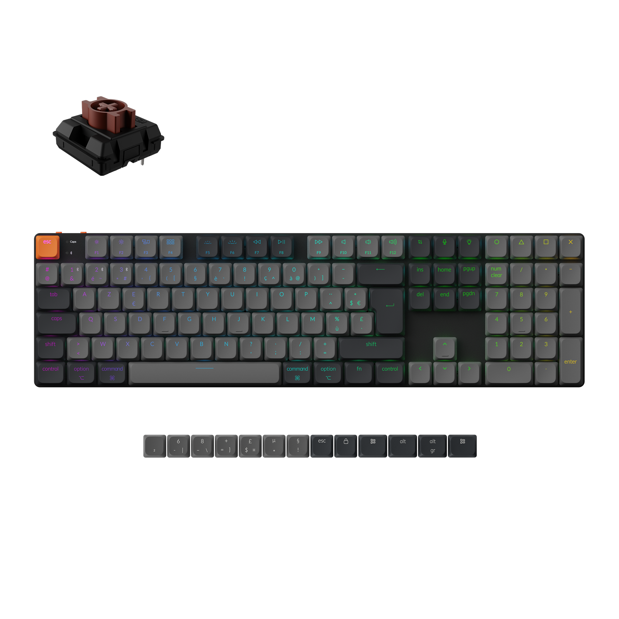 keychron-k5-version-2-clavier-m-canique-ultra-fin-sans-fil-100-iso image 5