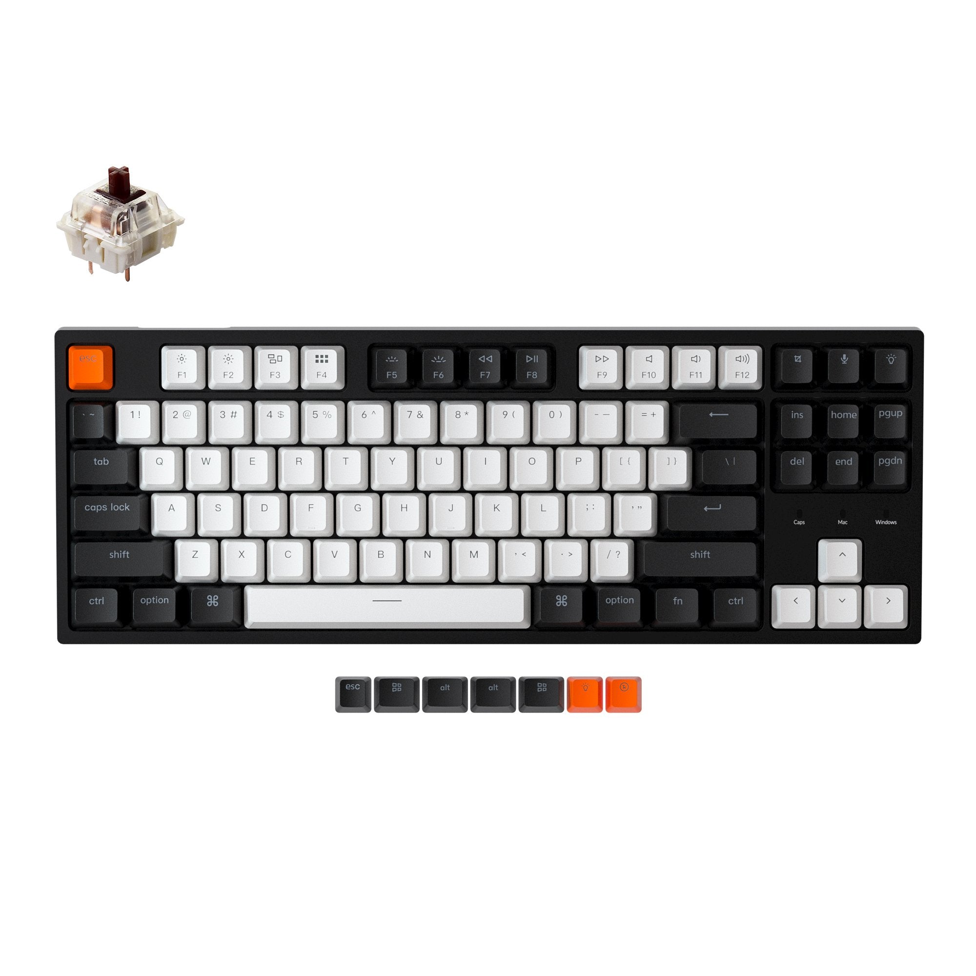 keychron-c1-clavier-m-canique-filaire-tenkeyless-ansi-us image 3