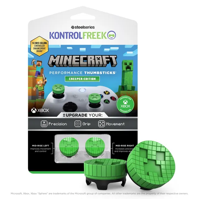 kontrolfreek-minecraft-creeper-edition-grips-xbox-2x-mid-rise-6-5mm image 1