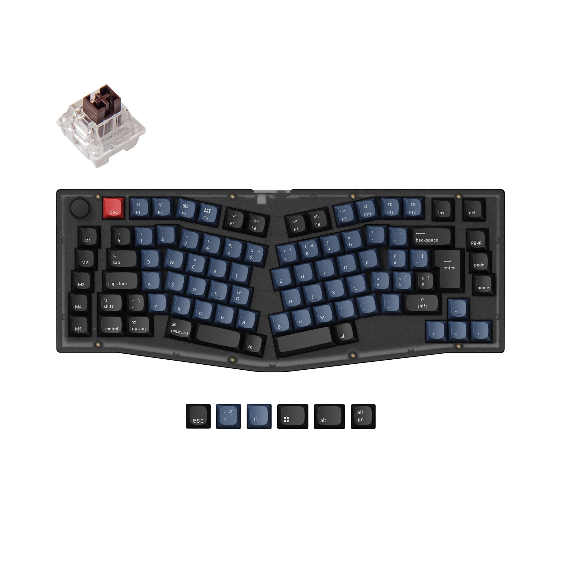 keychron-v10-alice-layout-clavier-m-canique-custom-iso-assembl image 6