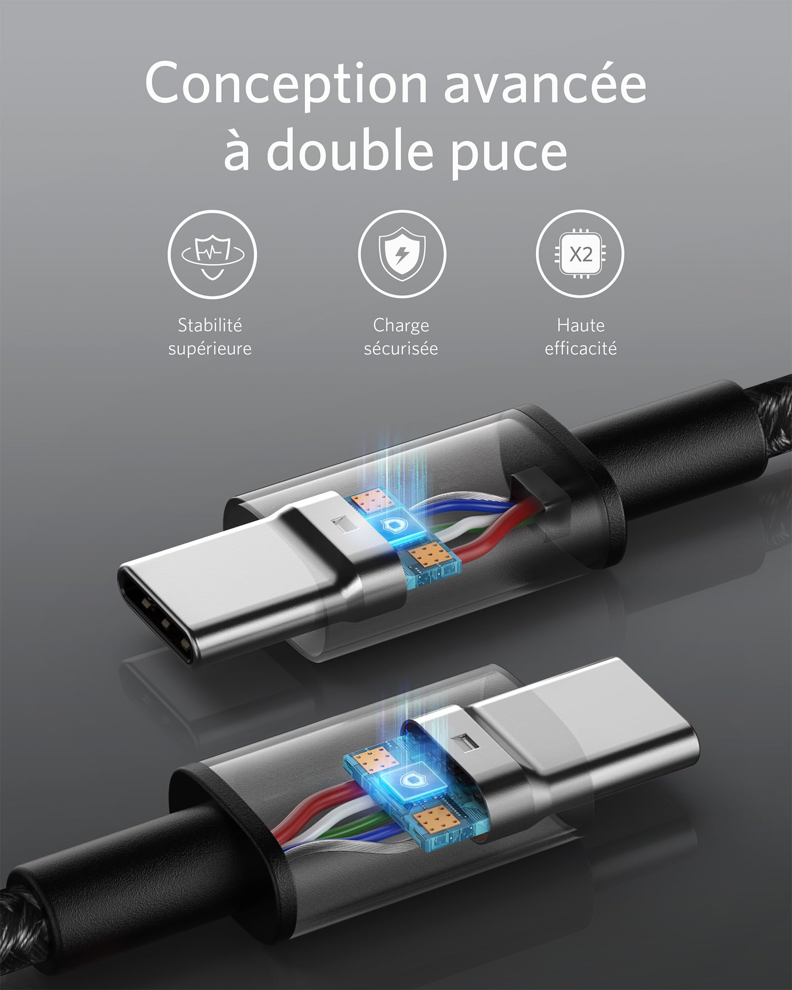 anker-333-c-ble-usb-c-vers-usb-c-100w-3-m-noir image 7
