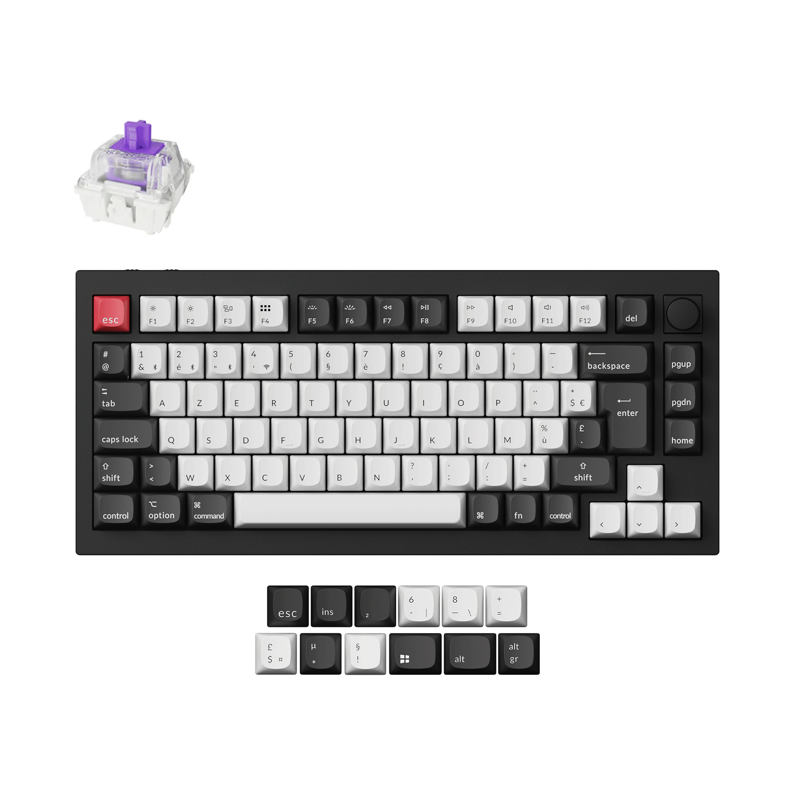 keychron-q1-he-clavier-custom-sans-fil-qmk-75-iso image 5