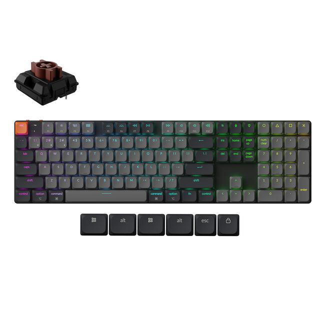 keychron-k5-version-2-qmk-clavier-m-canique-sans-fil-ultra-fin-100-us-ansi image 5