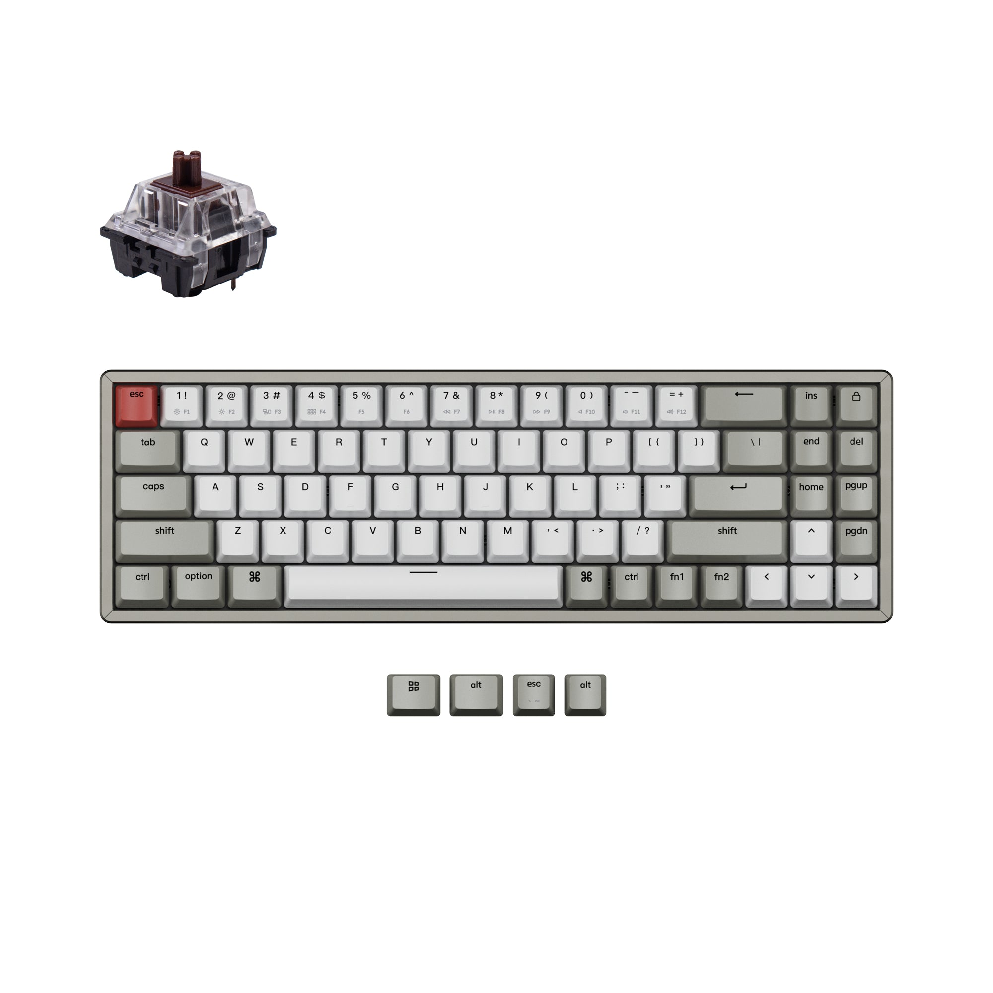 keychron-k14-clavier-m-canique-sans-fil-70-ansi-us-hot-swap image 8