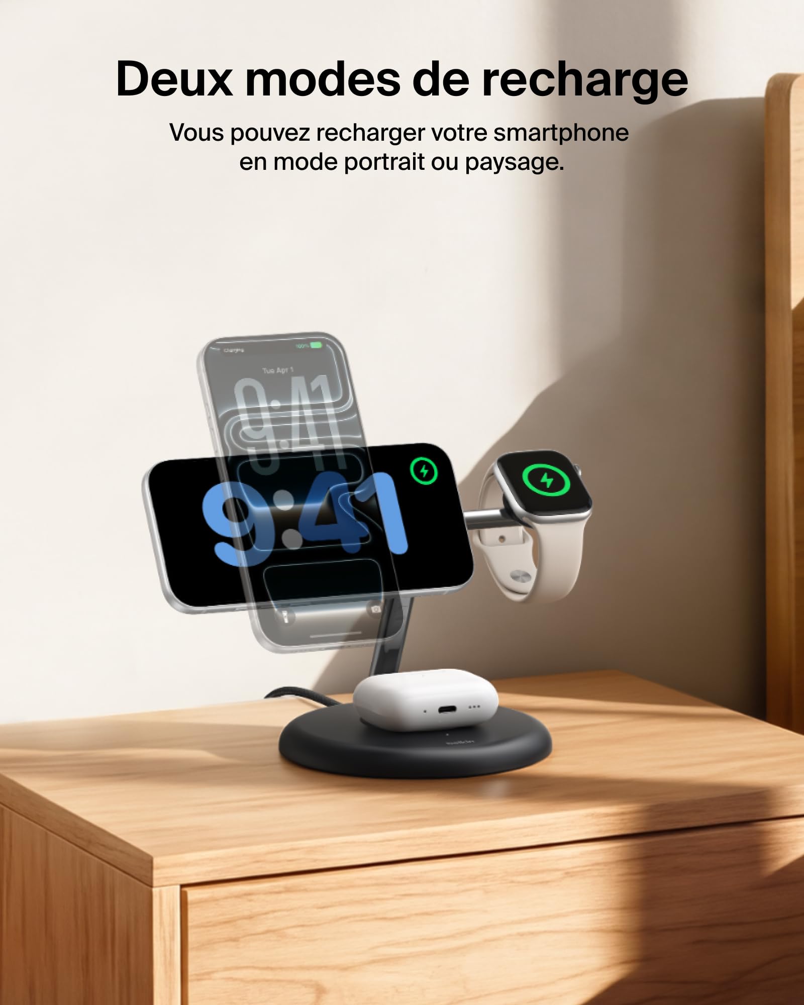 belkin-ultracharge-station-recharge-sans-fil-3-en-1-25w-qi2-2-magsafe-noir image 7