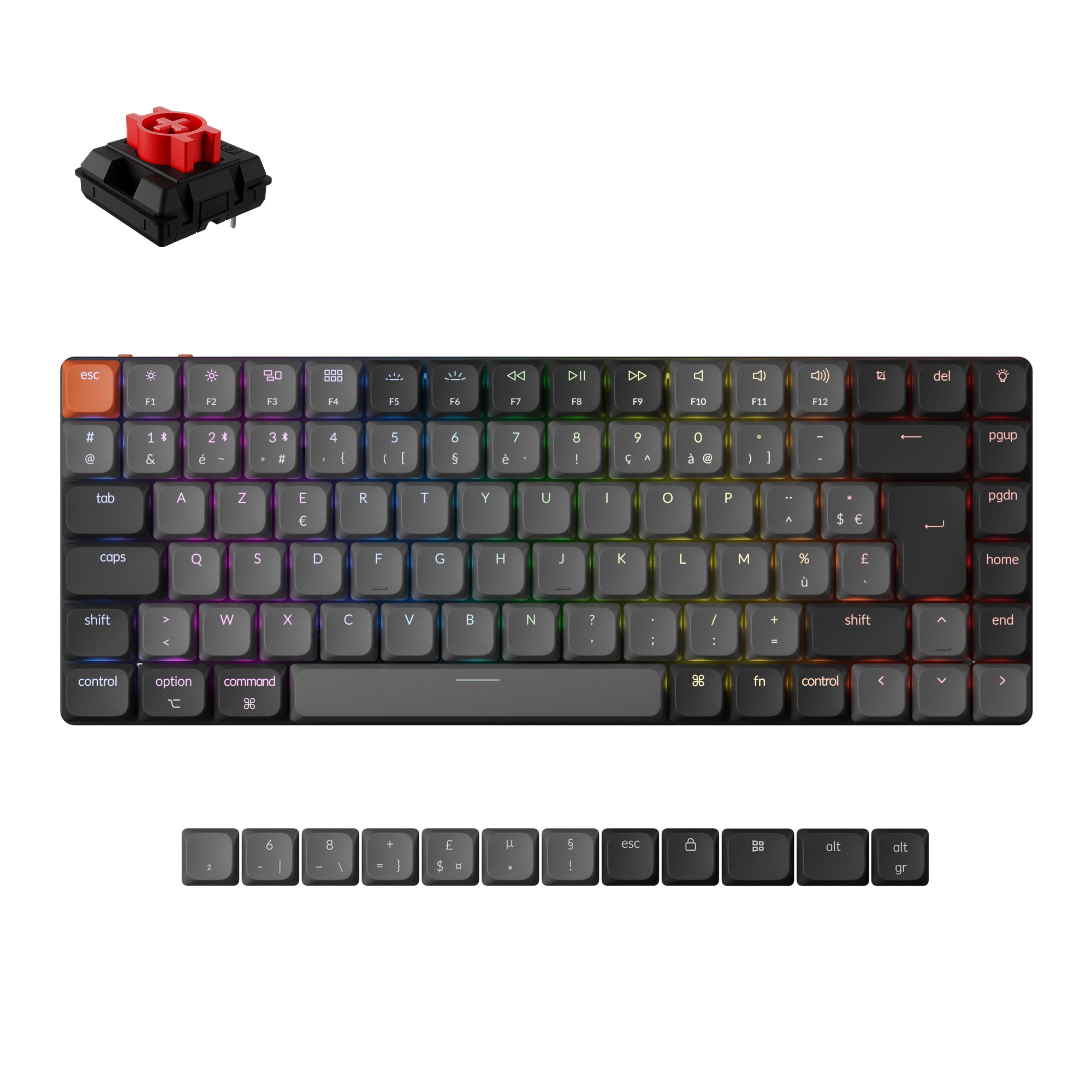 keychron-k3-version-3-clavier-m-canique-sans-fil-ultra-fin-75-iso-qmk image 4