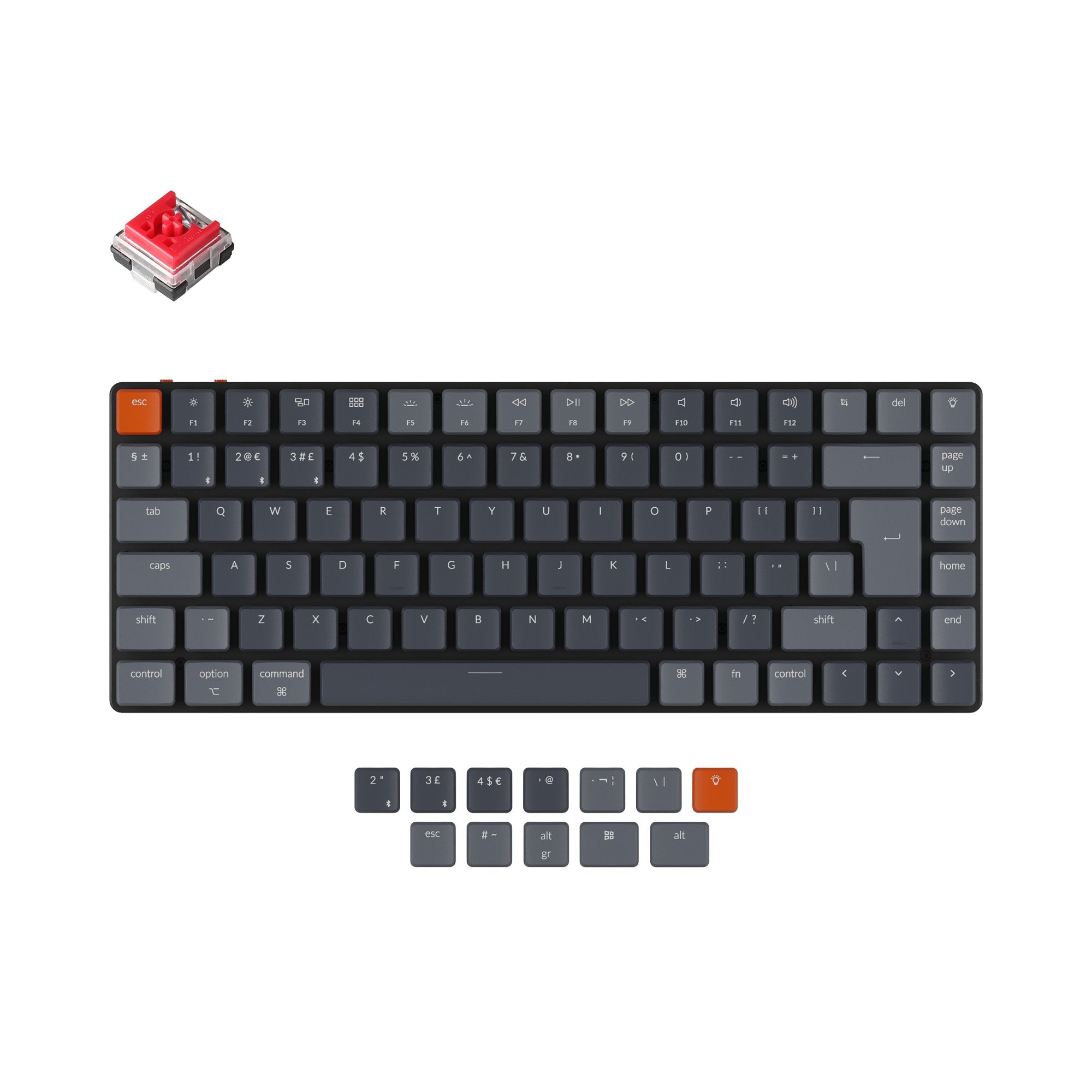 keychron-k3-version-2-clavier-m-canique-sans-fil-ultra-fin-uk-iso image 4