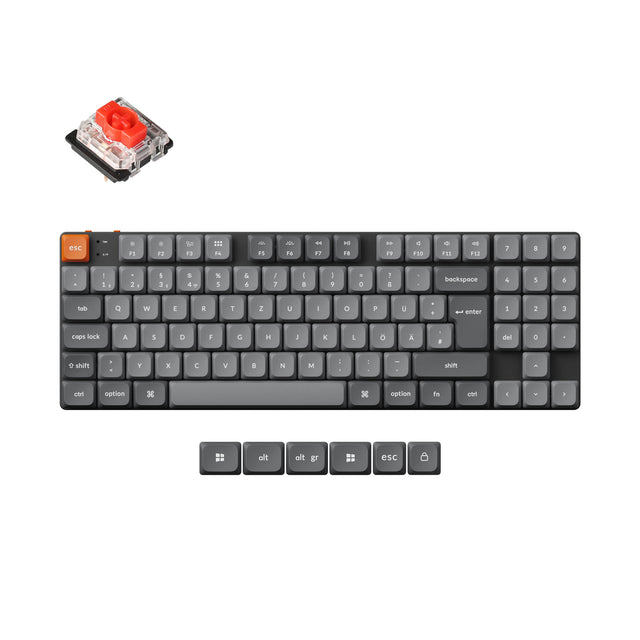 keychron-k13-max-qmk-clavier-m-canique-low-profile-sans-fil-80-numpad-iso image 3