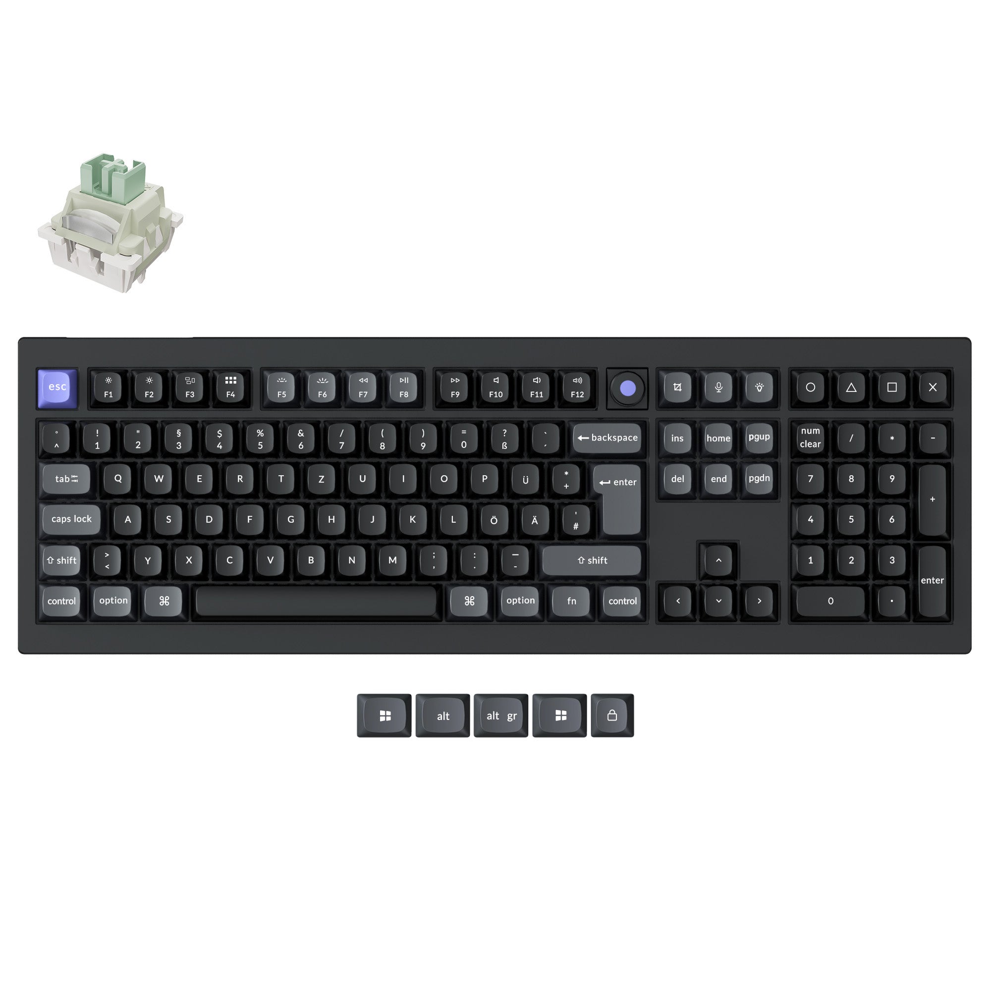 keychron-q6-he-8k-clavier-magn-tique-filaire-100-layout-iso image 4