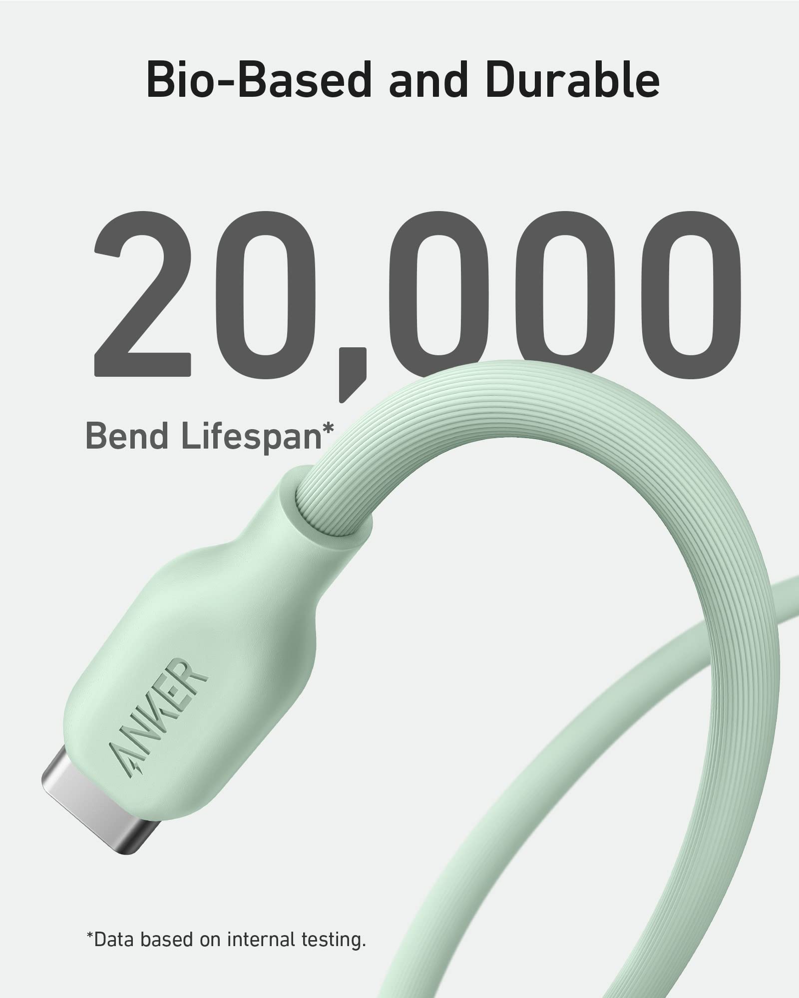 anker-541-c-ble-usb-c-vers-lightning-0-9-m-vert-naturel image 4