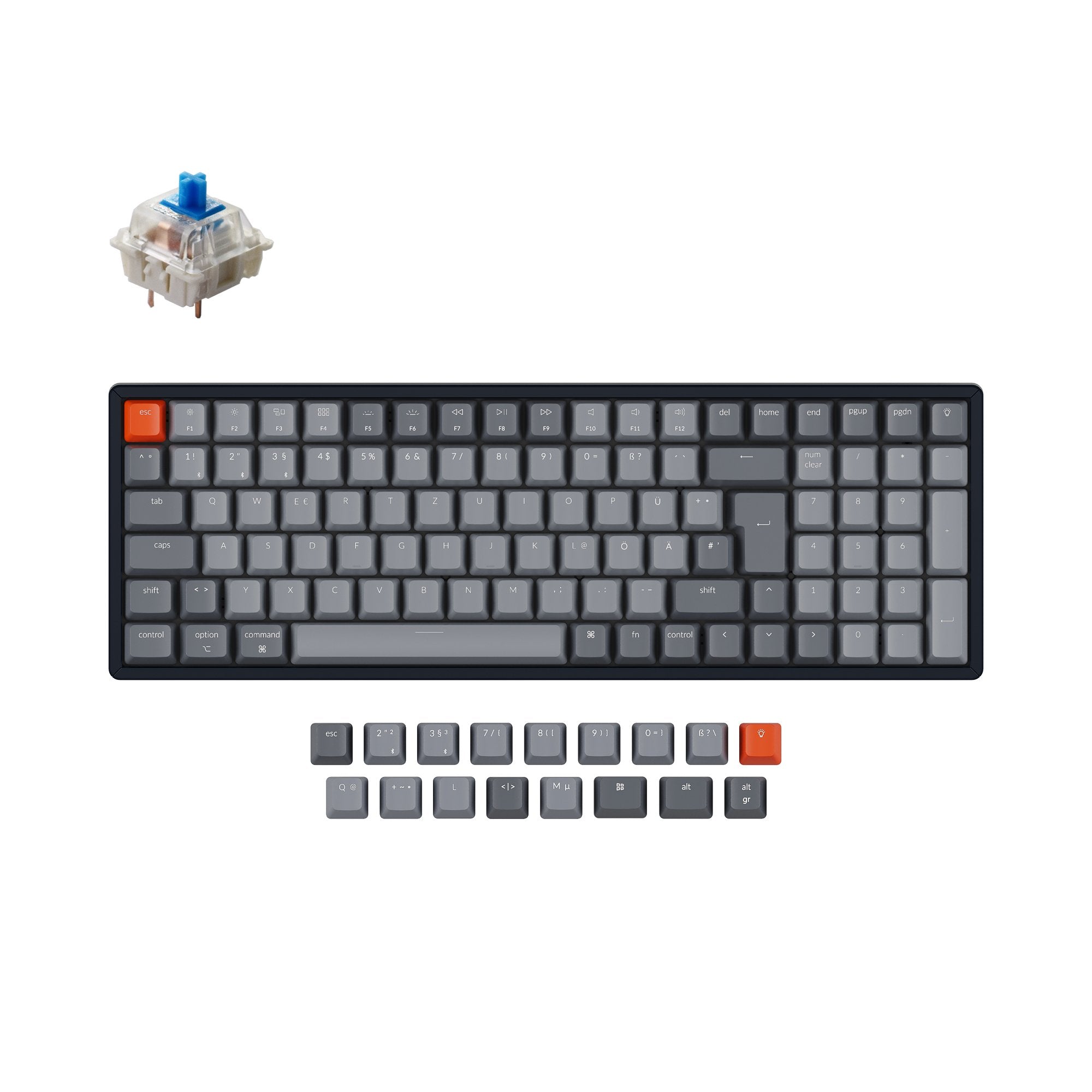 keychron-k4-version-2-clavier-m-canique-sans-fil-96-layout-allemand-iso-de-qwert image 8