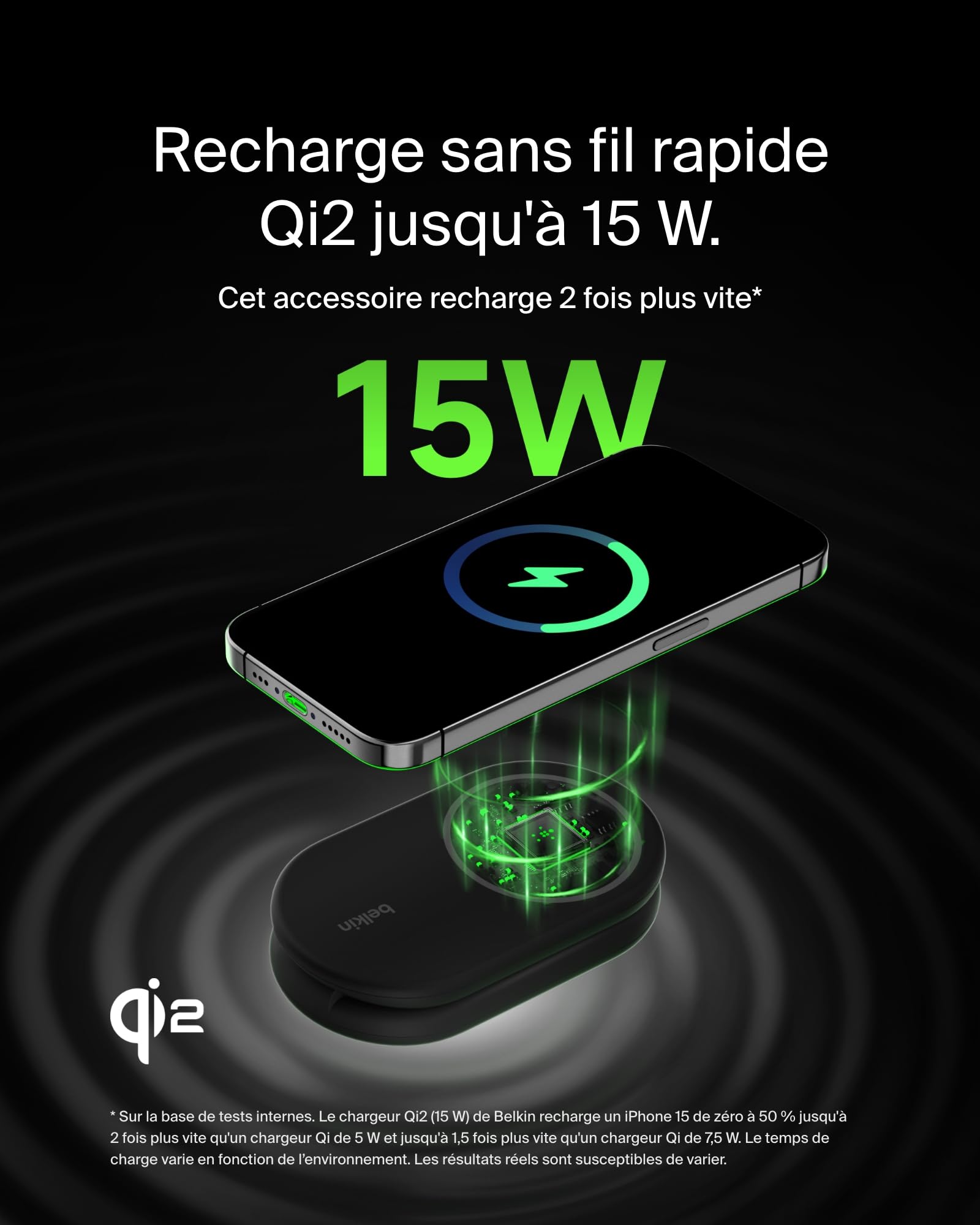 belkin-boostcharge-socle-de-recharge-2-en-1-pliable-qi2-15w-magsafe-iphone-airpo image 3