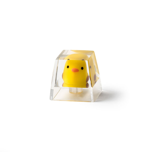 keychron-yellow-duck-capuchon-artisanal-en-r-sine-artisan-keycap image 1