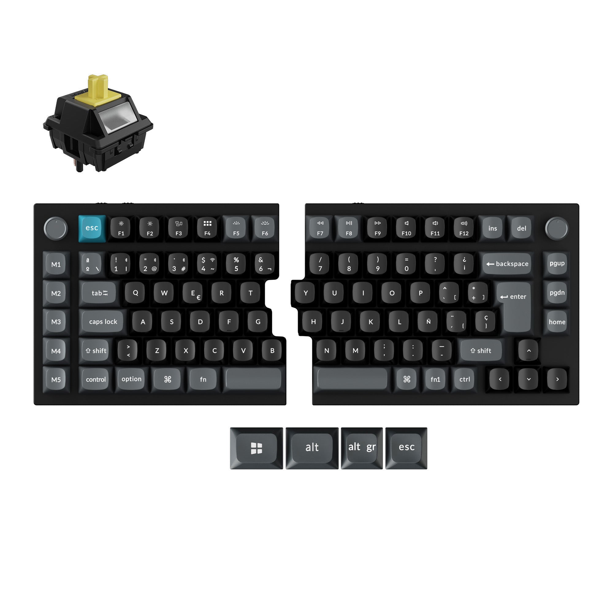 keychron-q11-ultra-8k-clavier-m-canique-custom-sans-fil-split-75-iso image 3