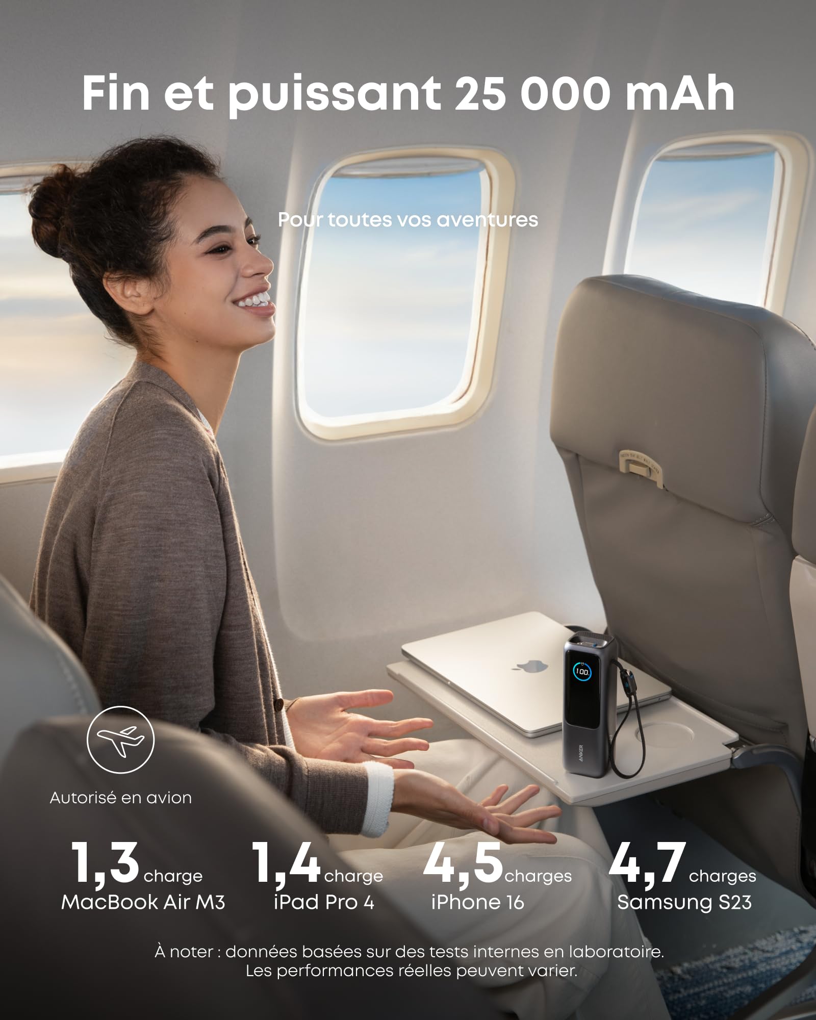 anker-batterie-externe-25000-mah-165w-chargeur-usb-c-140w-4-ports-gan-pack image 3