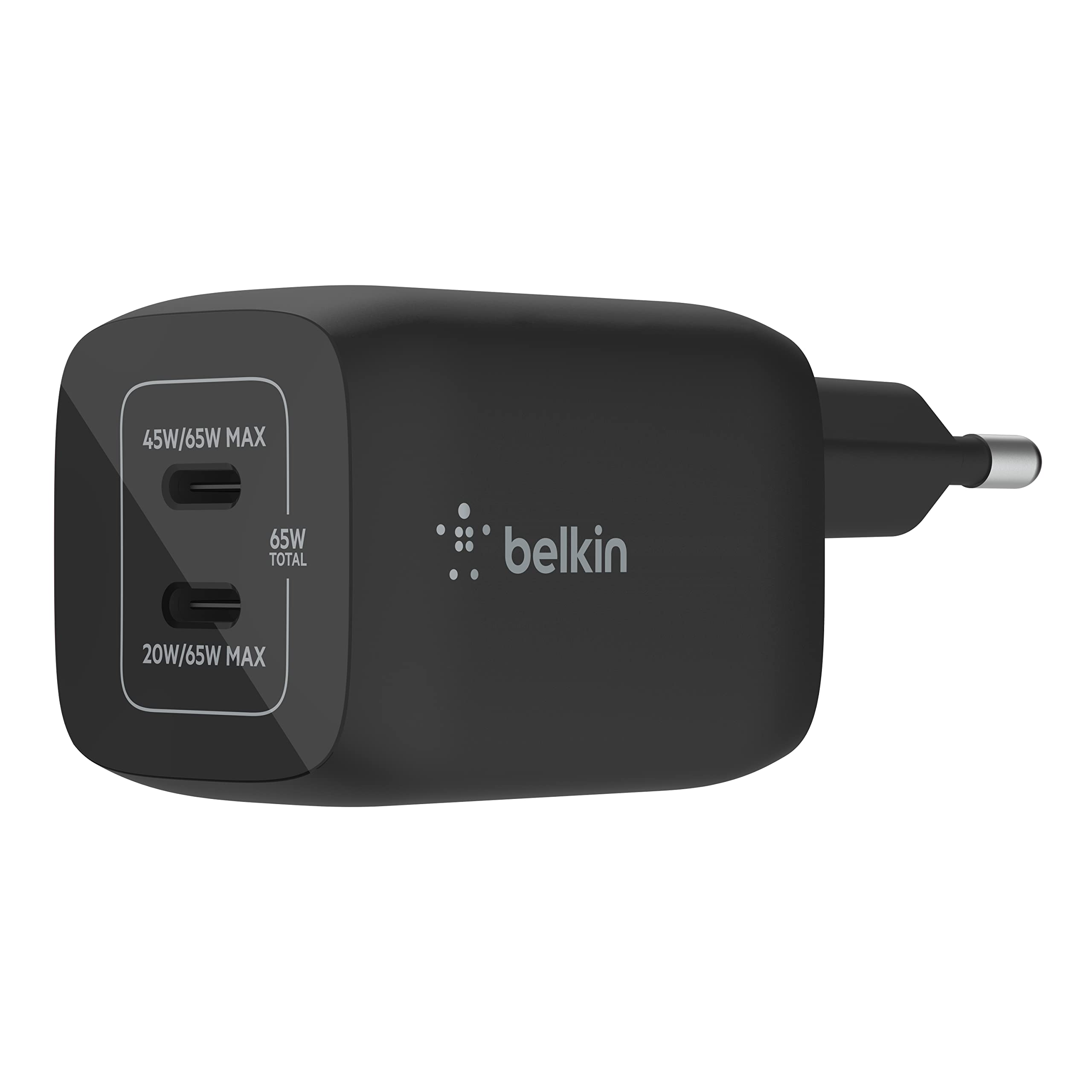belkin-boostcharge-pro-adaptateur-secteur-gan-65w-2x-usb-c-pd-3-0-pps image 8