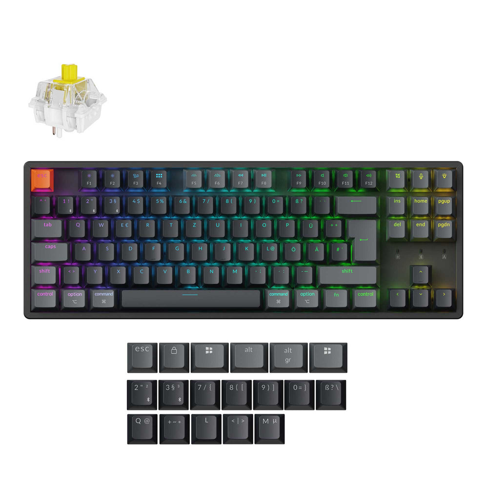 keychron-k8-clavier-m-canique-sans-fil-qmk-80-tkl-iso-version-2 image 3