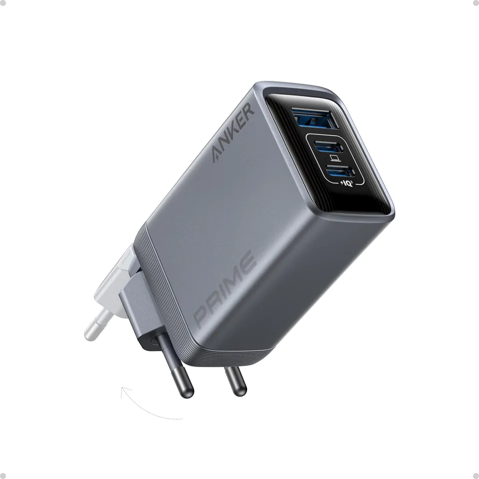 anker-prime-chargeur-usb-c-100w-gan-3-ports-pliable-macbook-iphone image 1