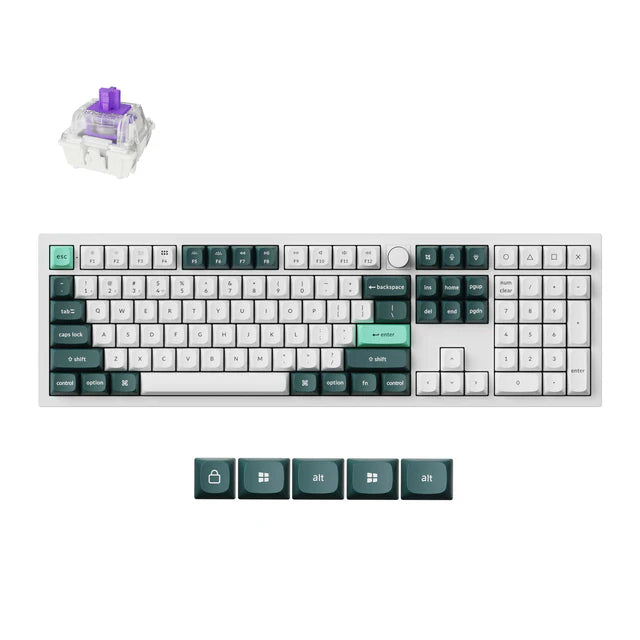 keychron-q6-he-qmk-clavier-custom-sans-fil-100-ansi-us-magnetic image 1