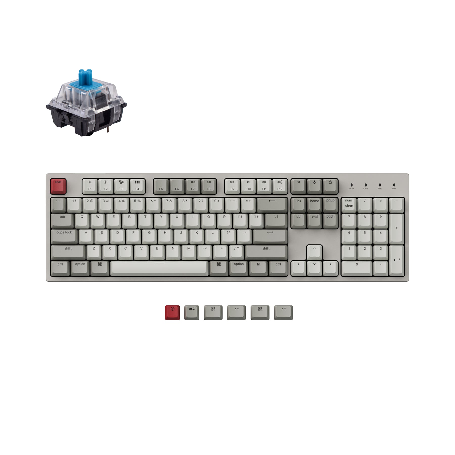 keychron-c2-clavier-m-canique-filaire-full-size-ansi-us image 8
