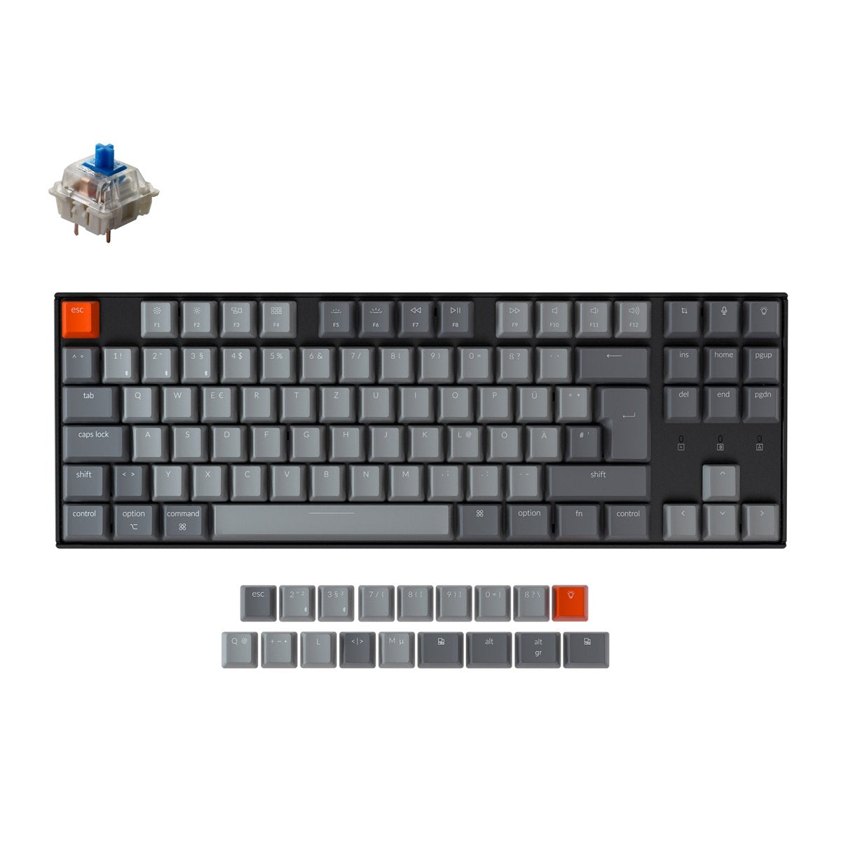 keychron-k8-clavier-m-canique-sans-fil-tenkeyless-iso-de-allemand-qwertz-hot-swa image 7