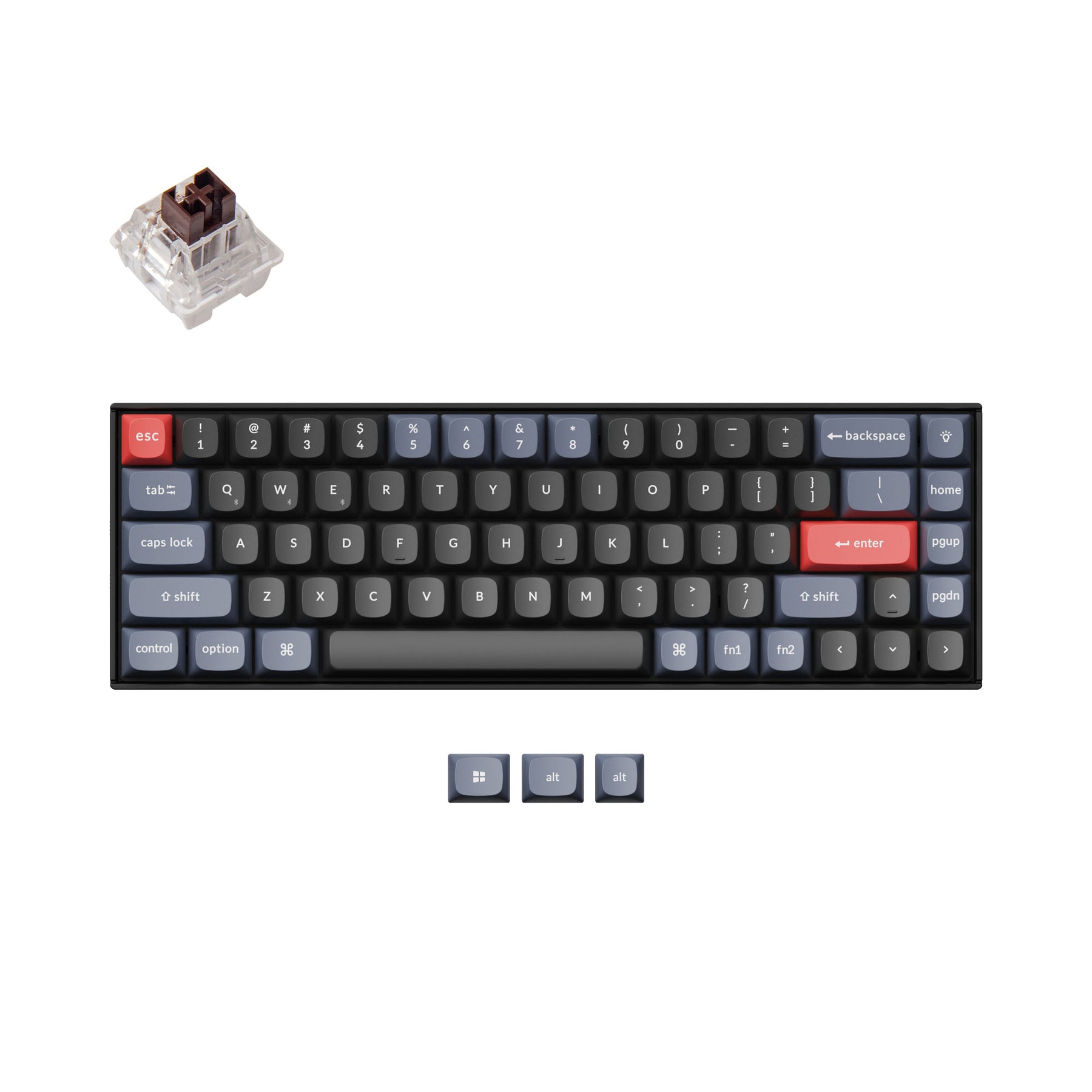 keychron-k6-pro-clavier-m-canique-sans-fil-65-qmk-via-us-ansi image 3