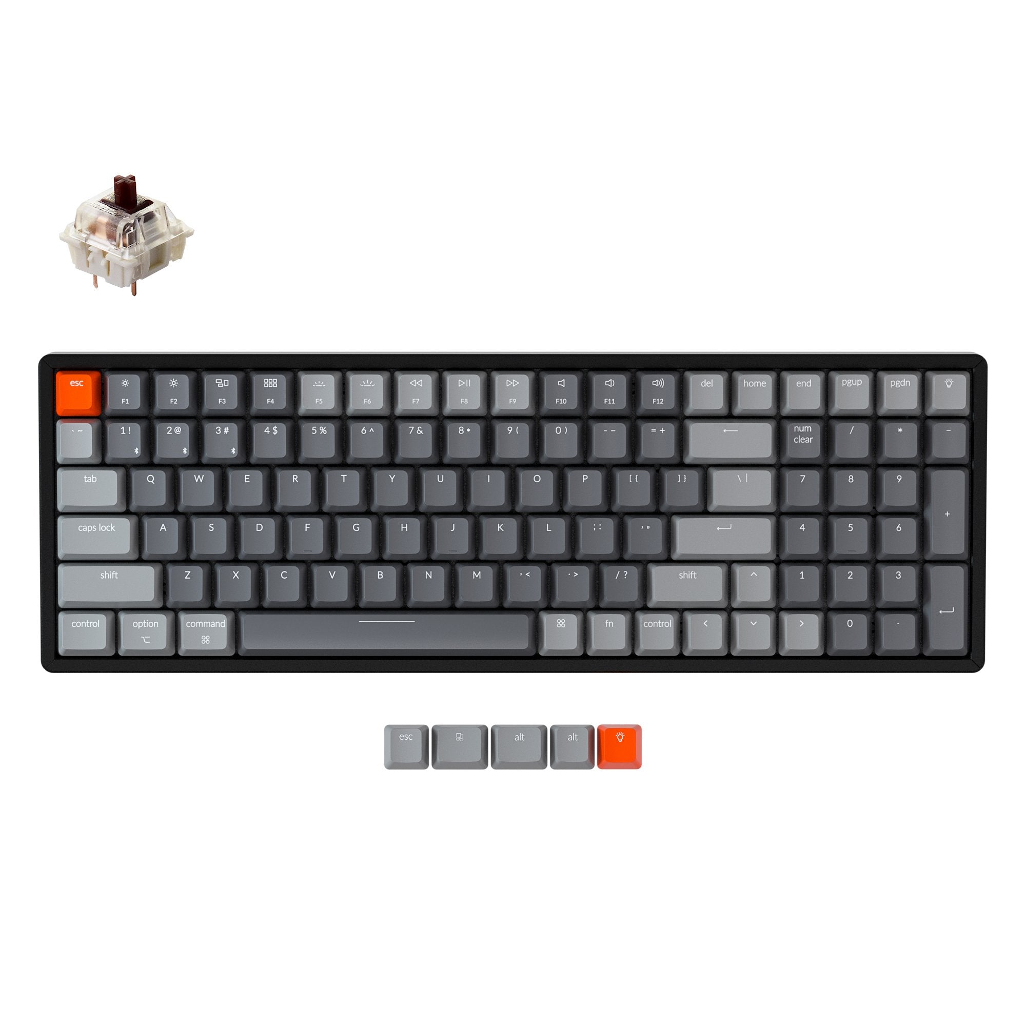 keychron-k4-version-2-clavier-m-canique-sans-fil-96-ansi-us image 7