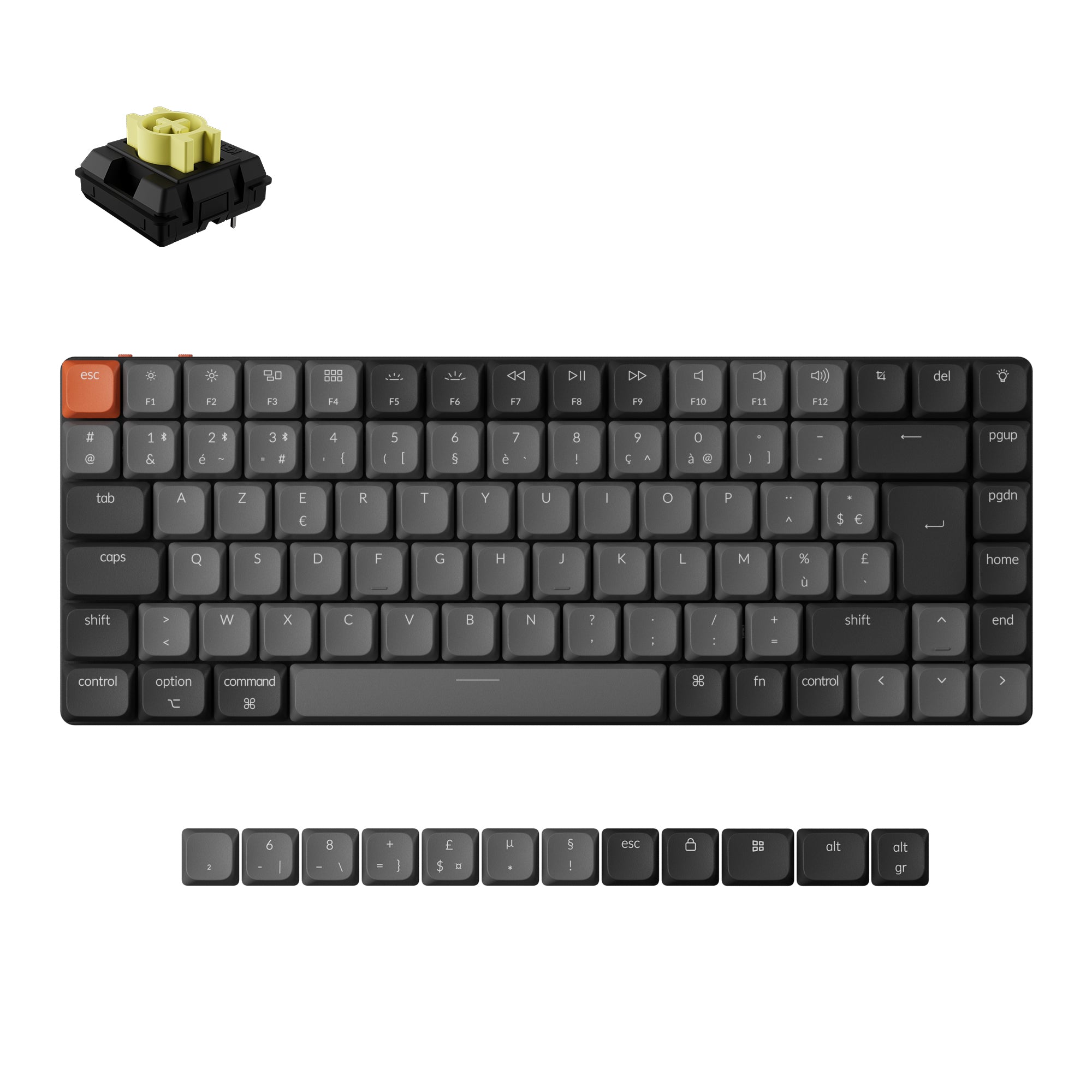 keychron-k3-version-3-clavier-m-canique-sans-fil-ultra-fin-75-iso-qmk image 3