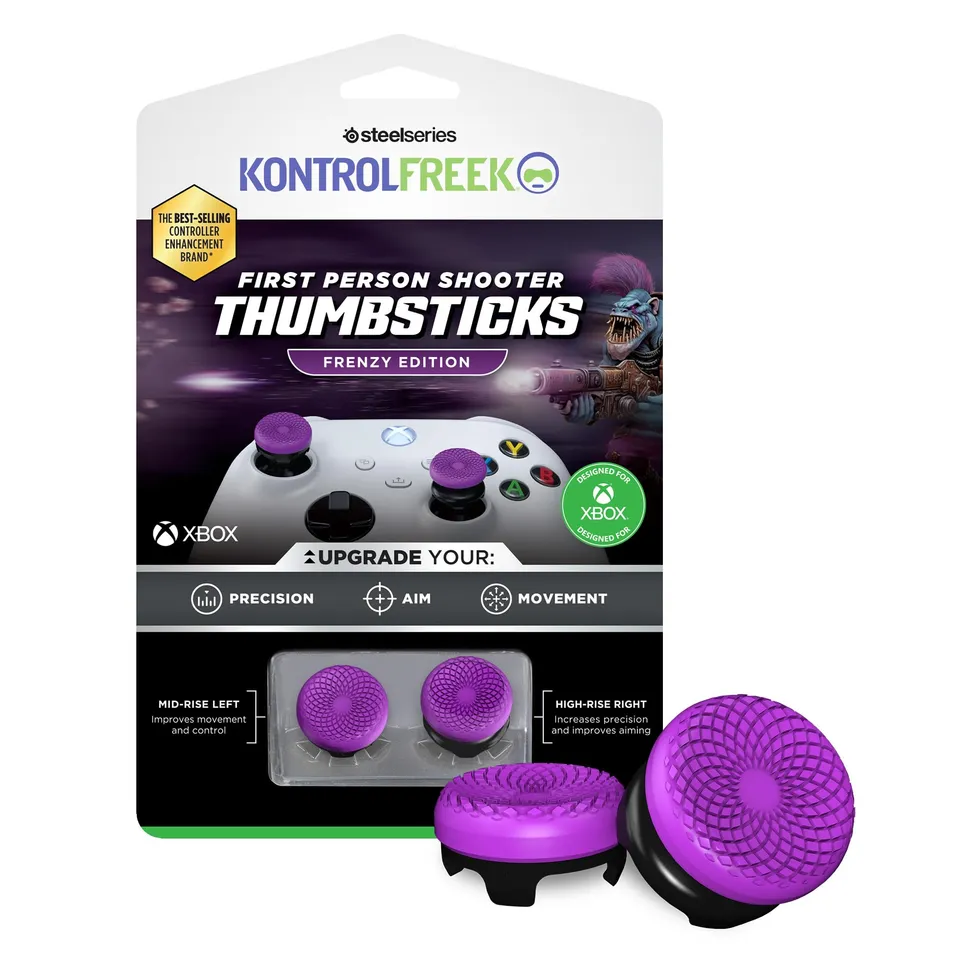 kontrolfreek-fps-freek-frenzy-grips-violet-pour-manette-xbox-duo-haut-milieu image 1