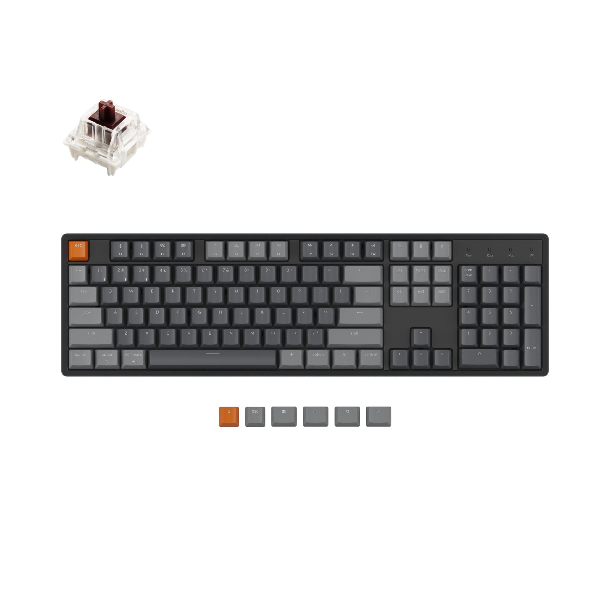 keychron-k10-clavier-m-canique-sans-fil-hot-swap-layout-us-ansi image 6