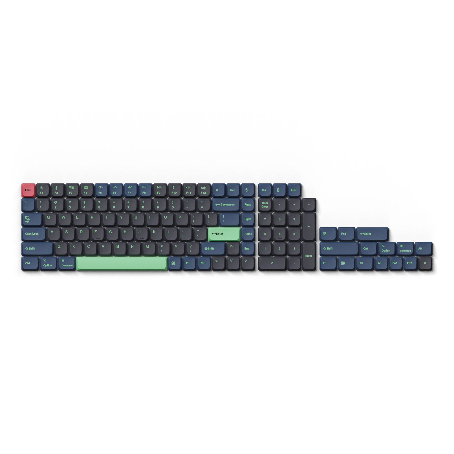 keychron-low-profile-dye-sub-pbt-lsa-set-de-keycaps-full-set image 1