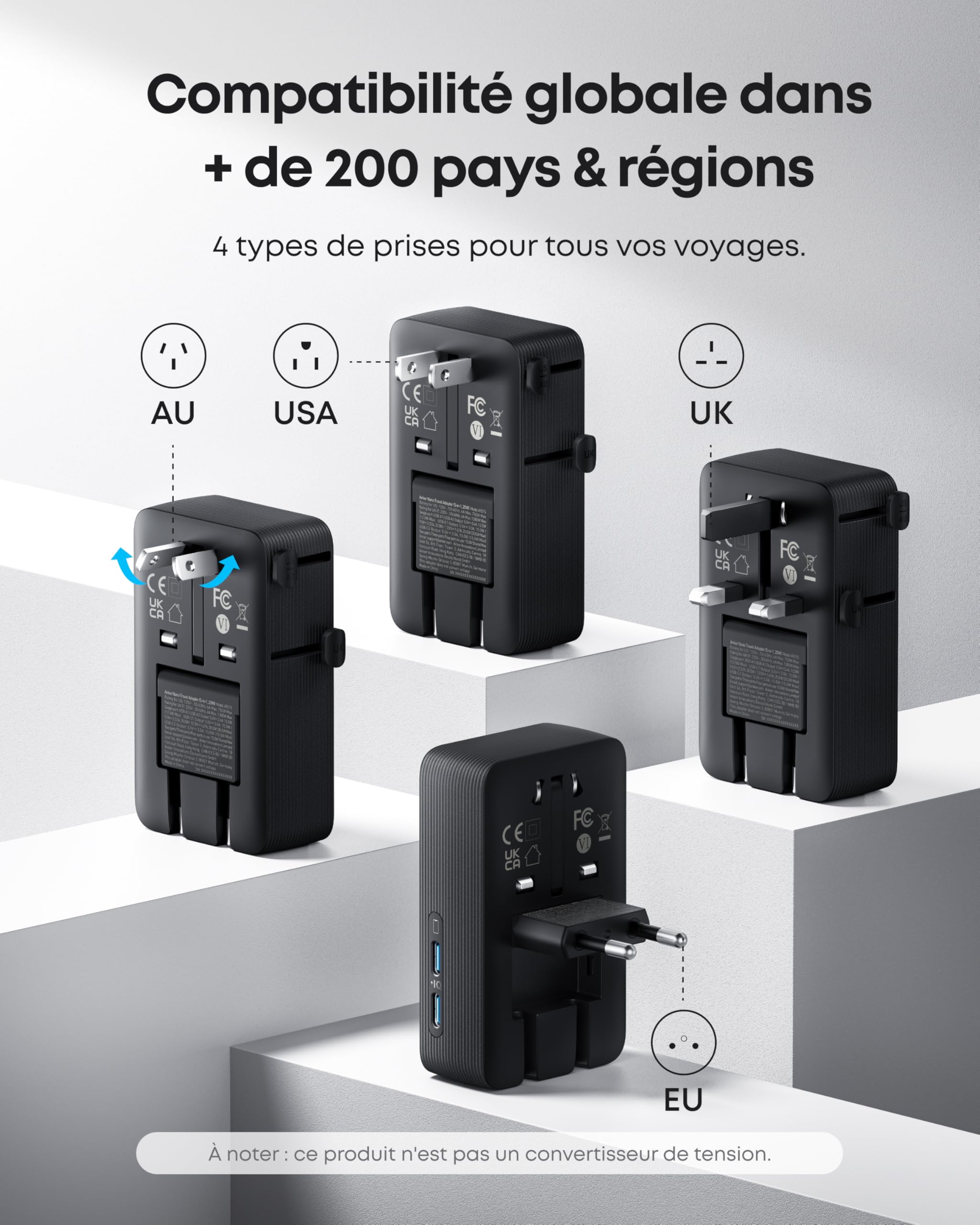 anker-nano-adaptateur-prise-universelle-voyage-5-ports-20w image 2
