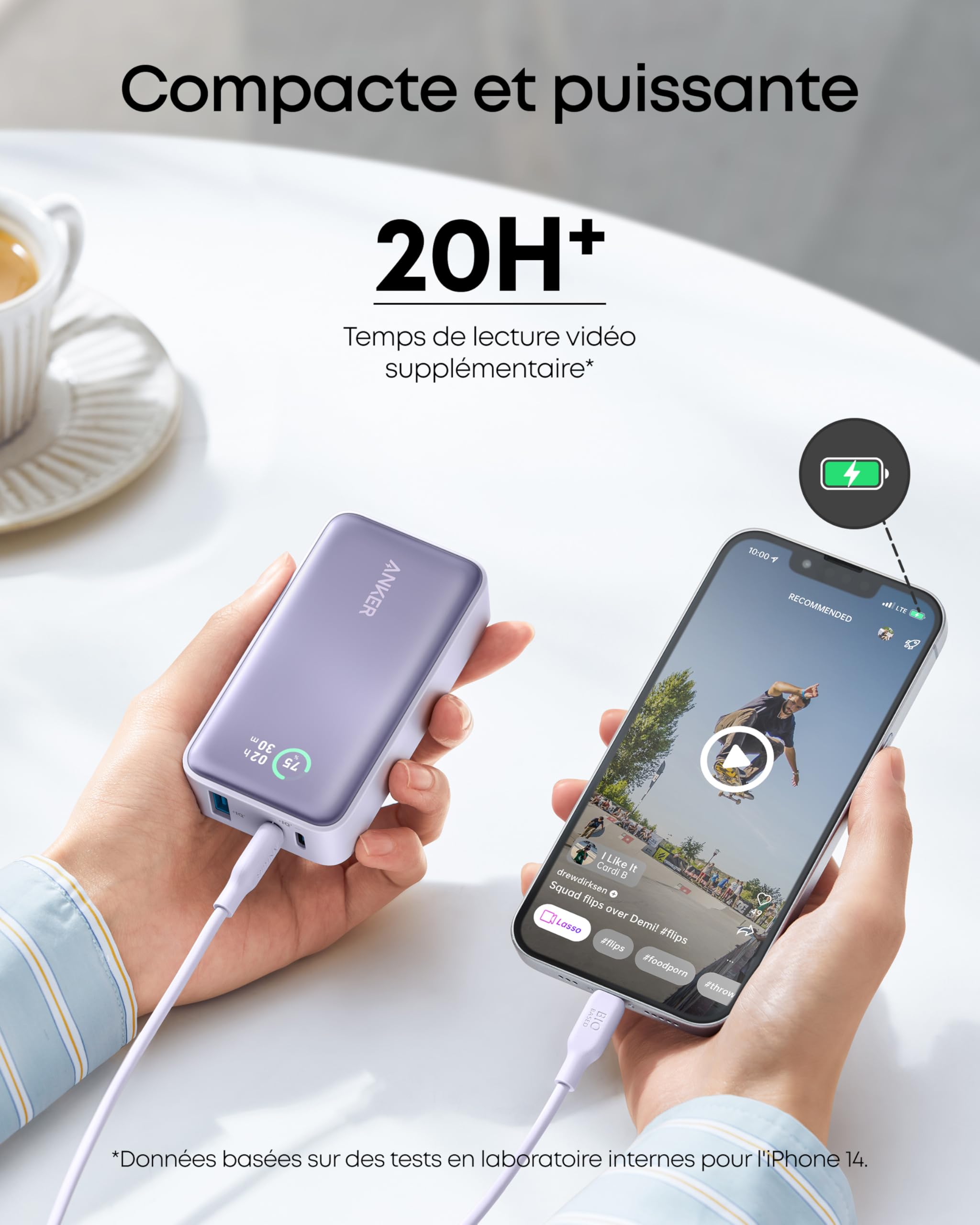anker-533-batterie-externe-10000-mah-pd-30w-power-bank-c-ble-usb-c-int-gr-noir image 4