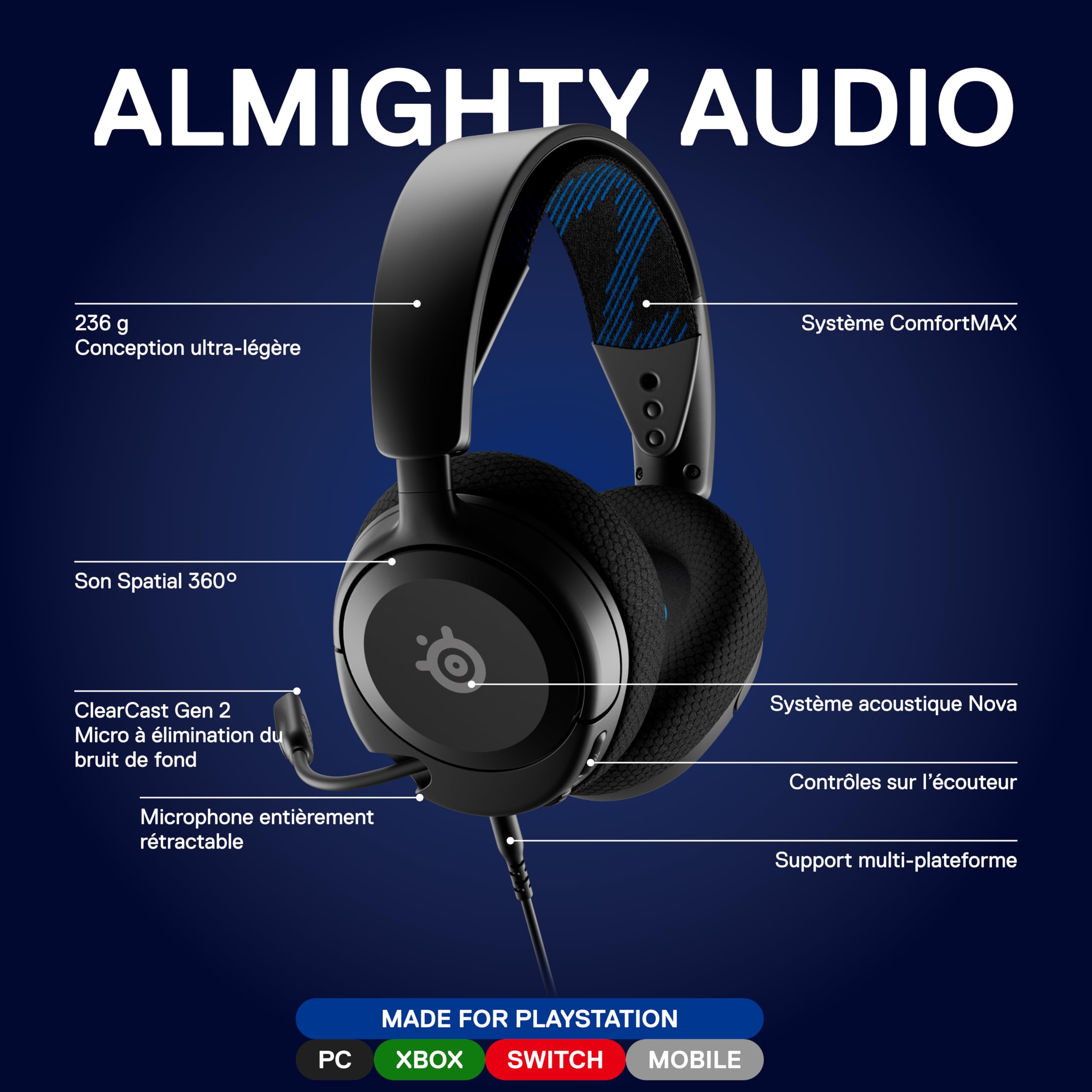 steelseries-arctis-nova-1p-casque-gaming-multi-plateforme-360-jack-3-5-mm-noir image 2