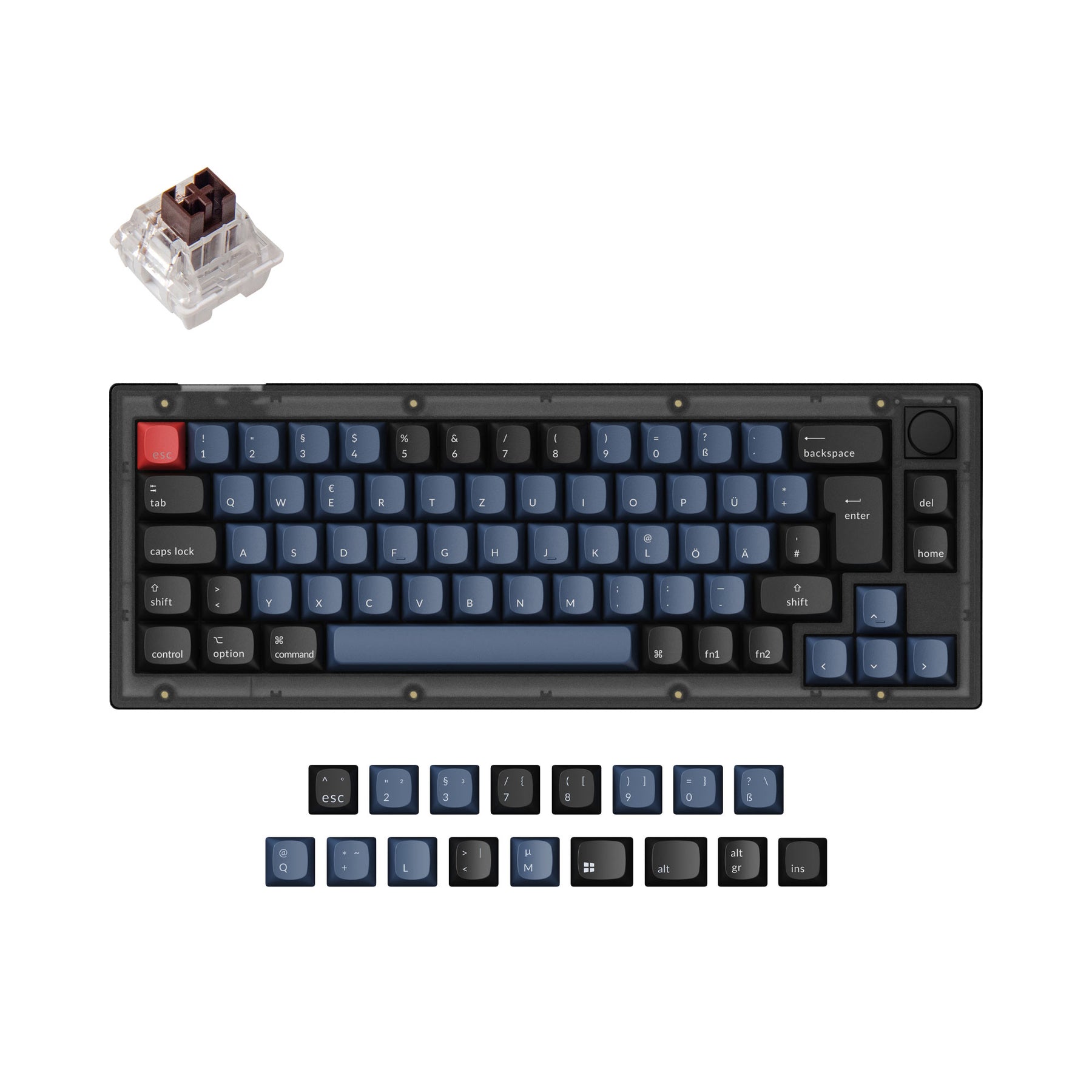 keychron-v2-qmk-clavier-m-canique-custom-filaire-75-collection-iso image 8