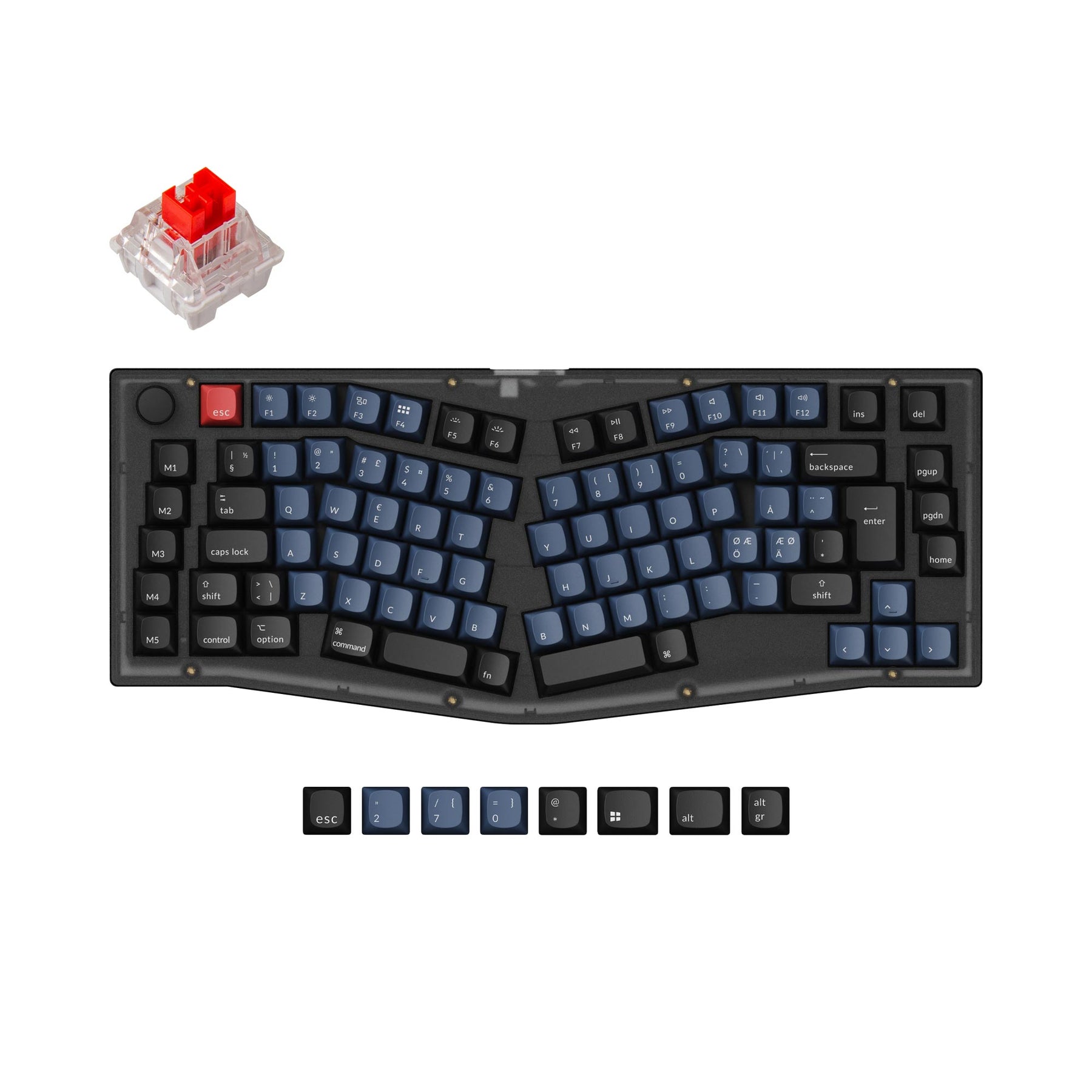 keychron-v10-alice-layout-clavier-m-canique-custom-iso-assembl image 3